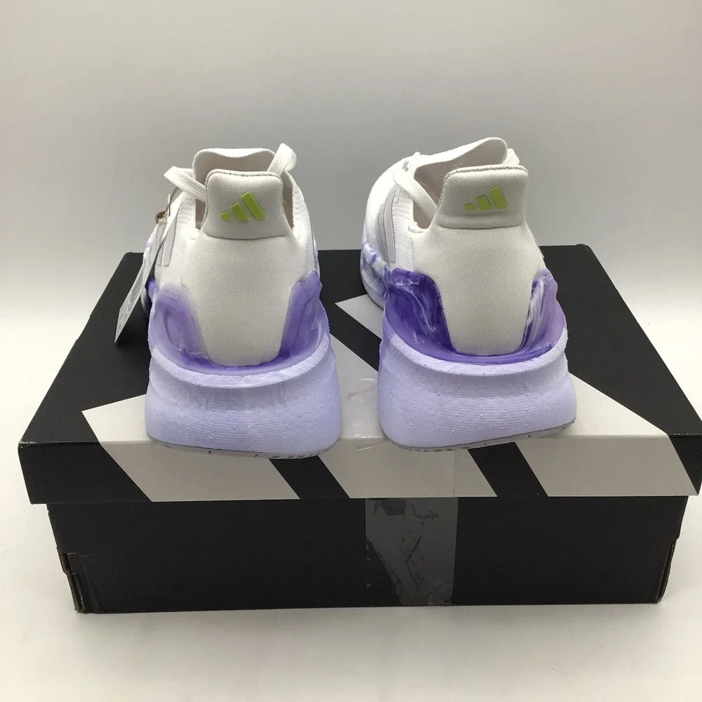 Adidas Ultraboost 5X Mens Running Shoes‎ White Blue Purple JI1516 Size 7.5 NEW
